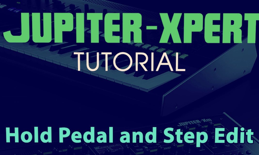 JupiterXpert's tweet image. NEW TUTORIAL! There were no instructions on the new JUPITER 1.30 feature for using a Hold pedal with Step Edit, so I created a brief tutorial and video - jupiterxpert.com/tutorial-jupit… 
-
#jupiterx #jupiterxm #synthtutorials #synth #synthesizer
