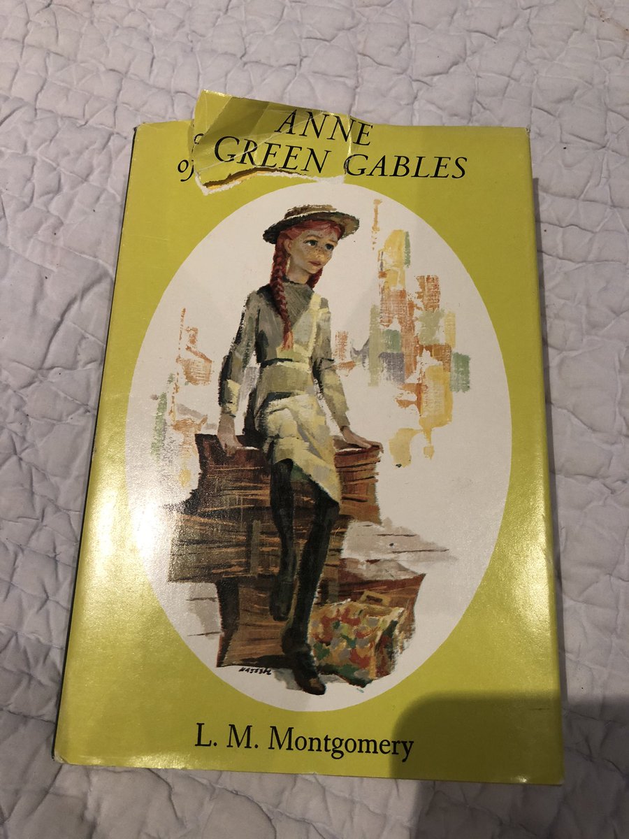 A 1942 edition of Anne of Green Gables, originally my mom’s. I love love love this copy of the book. (Hi Gilbert and Matthew!)  #renewannewithane