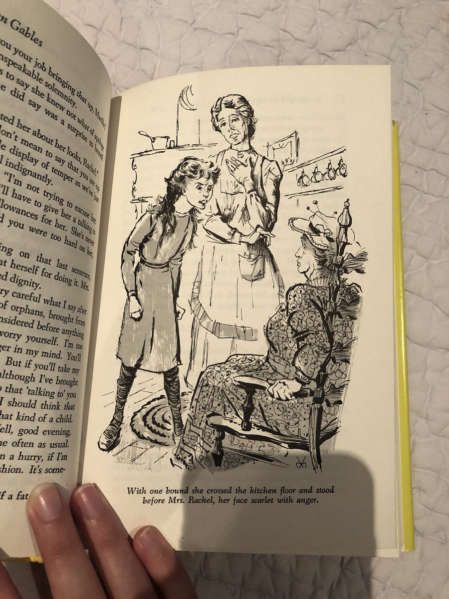 A 1942 edition of Anne of Green Gables, originally my mom’s. I love love love this copy of the book. (Hi Gilbert and Matthew!)  #renewannewithane