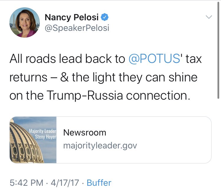 It wasn’t just in the Senate either. Here’s  @SpeakerPelosi pushing the same entirely unverified claim.