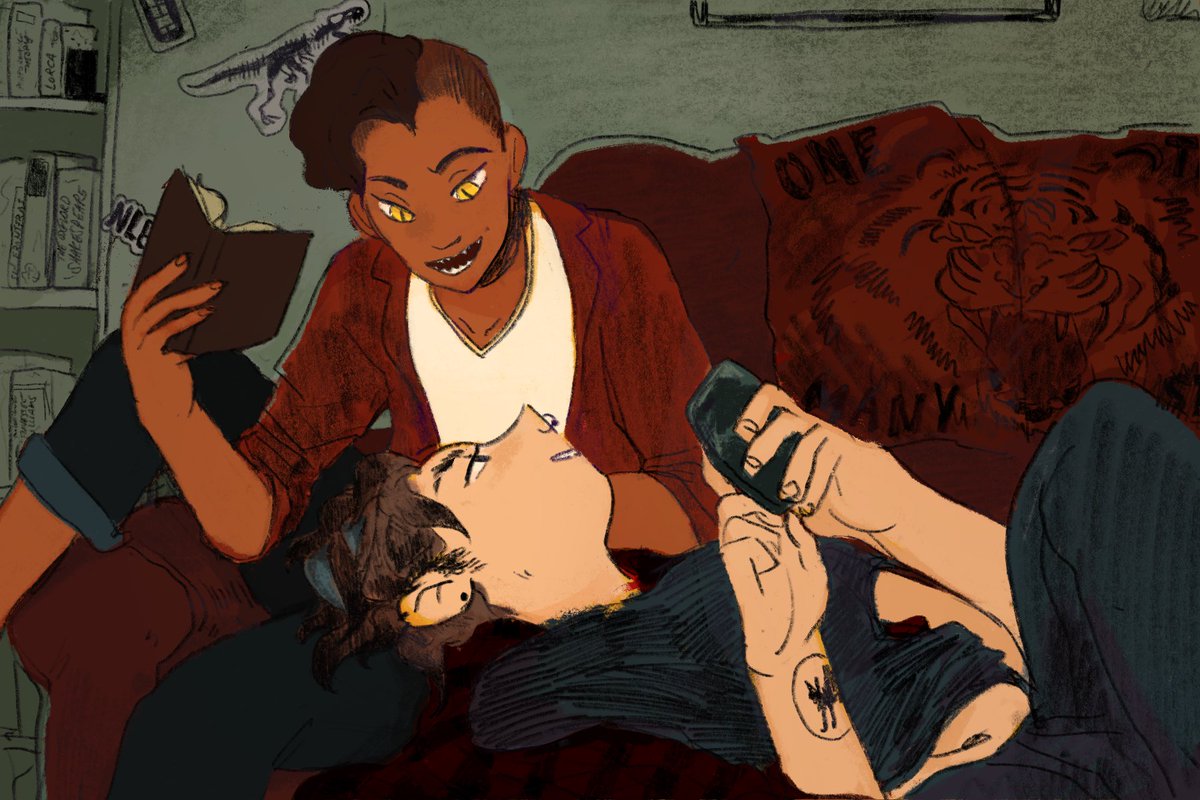 [ i'm pretty happy lying here with you,
it's pretty good to feel something 🎶]