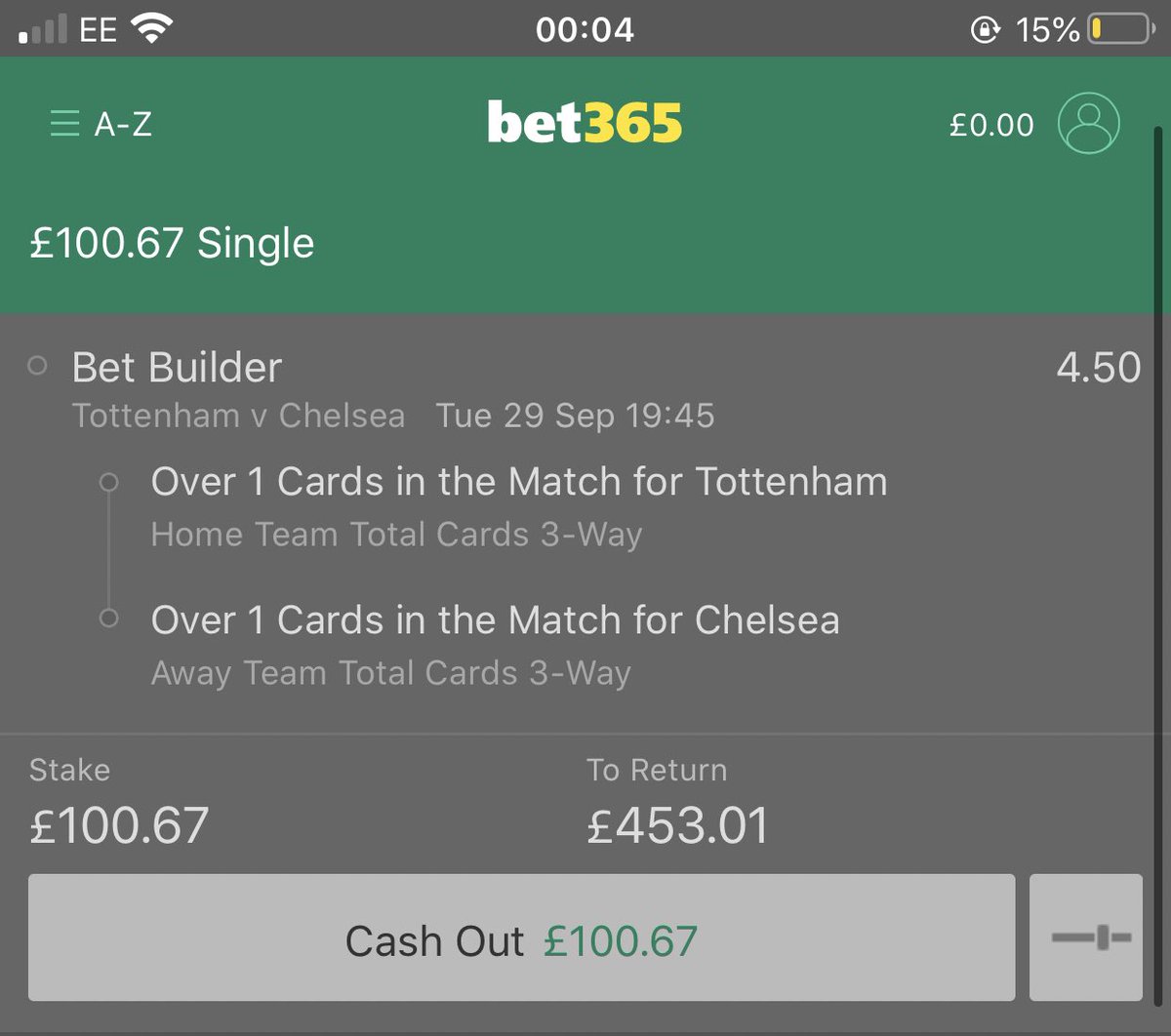 Found today’s bet, Great odds higher than William hill🤪 #betting #bettingtips #inplay #football #EFLCup #TOTCHE #FreeMoney #retweets https://t.co/hUd5DCylbg