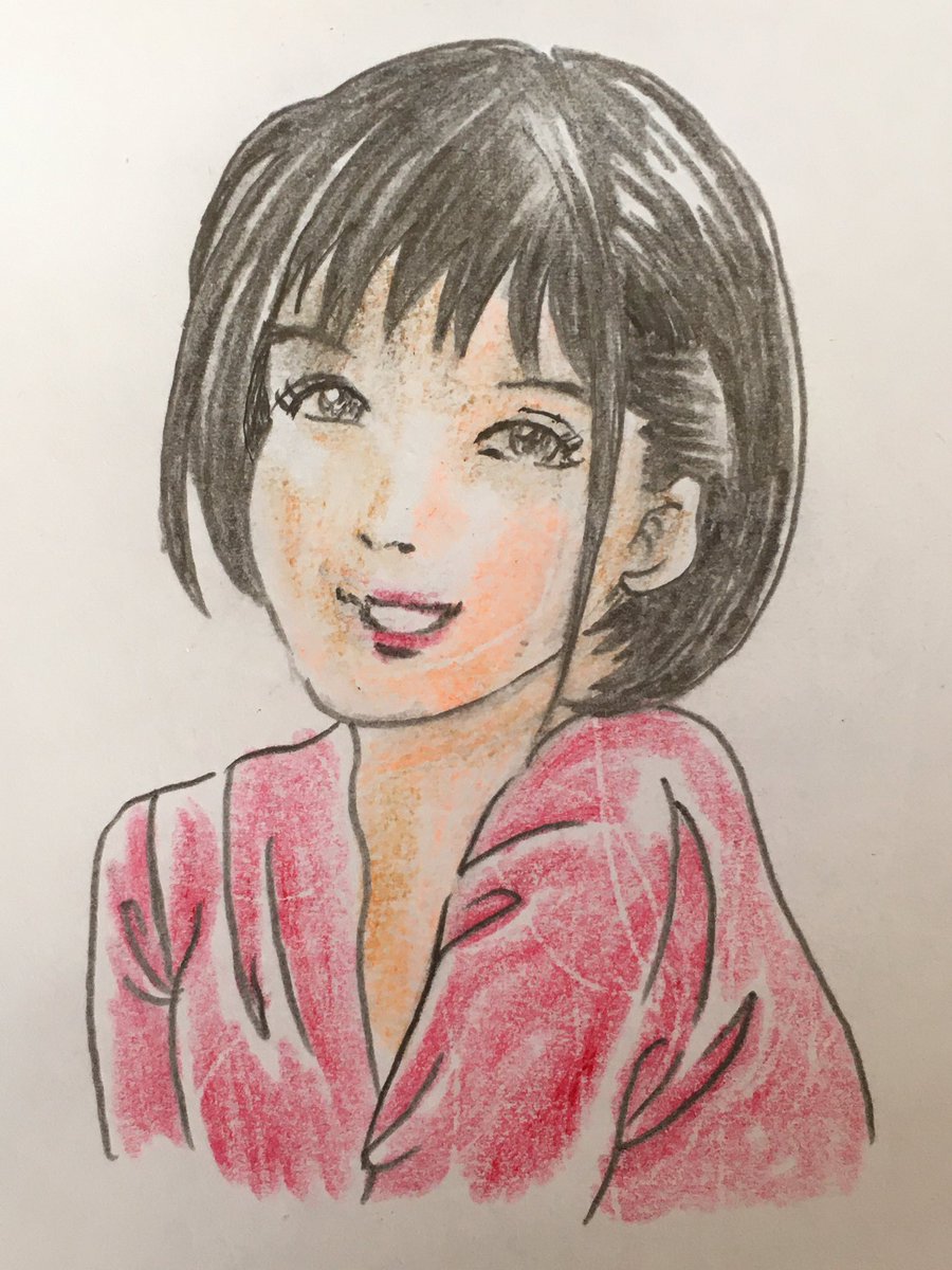 ノブユキ 美香ちゃん 似顔絵 女の子イラスト