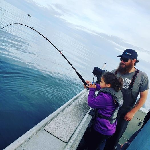 Pro Staff Robin Leakey passing on the passion at Swiftsure Bank in Port Renfrew BC. #TakeAKidFishing