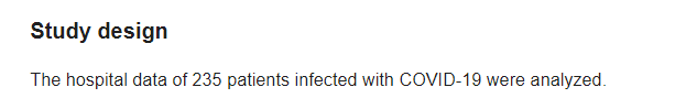 6/n The study used a dataset with 611 patients, but only 235 of them had information on their vitamin D status, so the final sample for the study was only 235