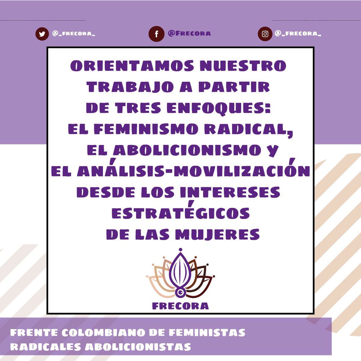 _frecora_'s tweet photo. Nos hemos juntado mujeres de 14 ciudades del territorio nacional y con presencia en América Latina, Norteamérica y Europa. Nos posicionamos desde una agenda política feminista radical, antirracista y anticlasista para accionar como frente a nivel nacional. #Frecora #Abolicionismo https://t.co/u6FcWRxgtz