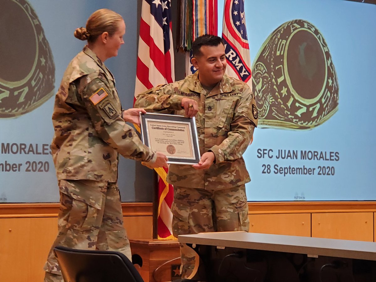 MDBogan's tweet photo. Yes...The Recruiter Ring is still around!
Congratulations SFC Morales https://t.co/WFGIQofQTC
