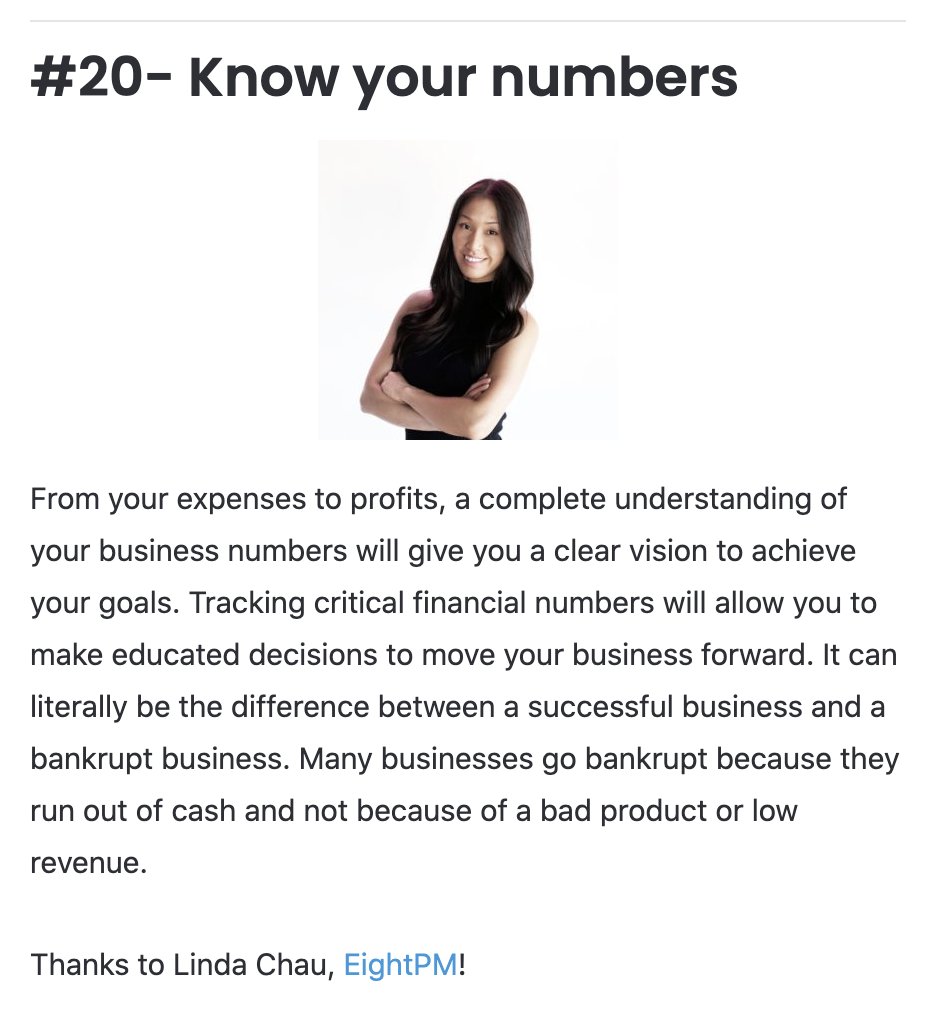 itseightpm's tweet photo. How to increase the likelihood of success from our CFO, Linda Chau!  

https://t.co/9Dc2a3rRK6 https://t.co/O5UNAnnRxZ