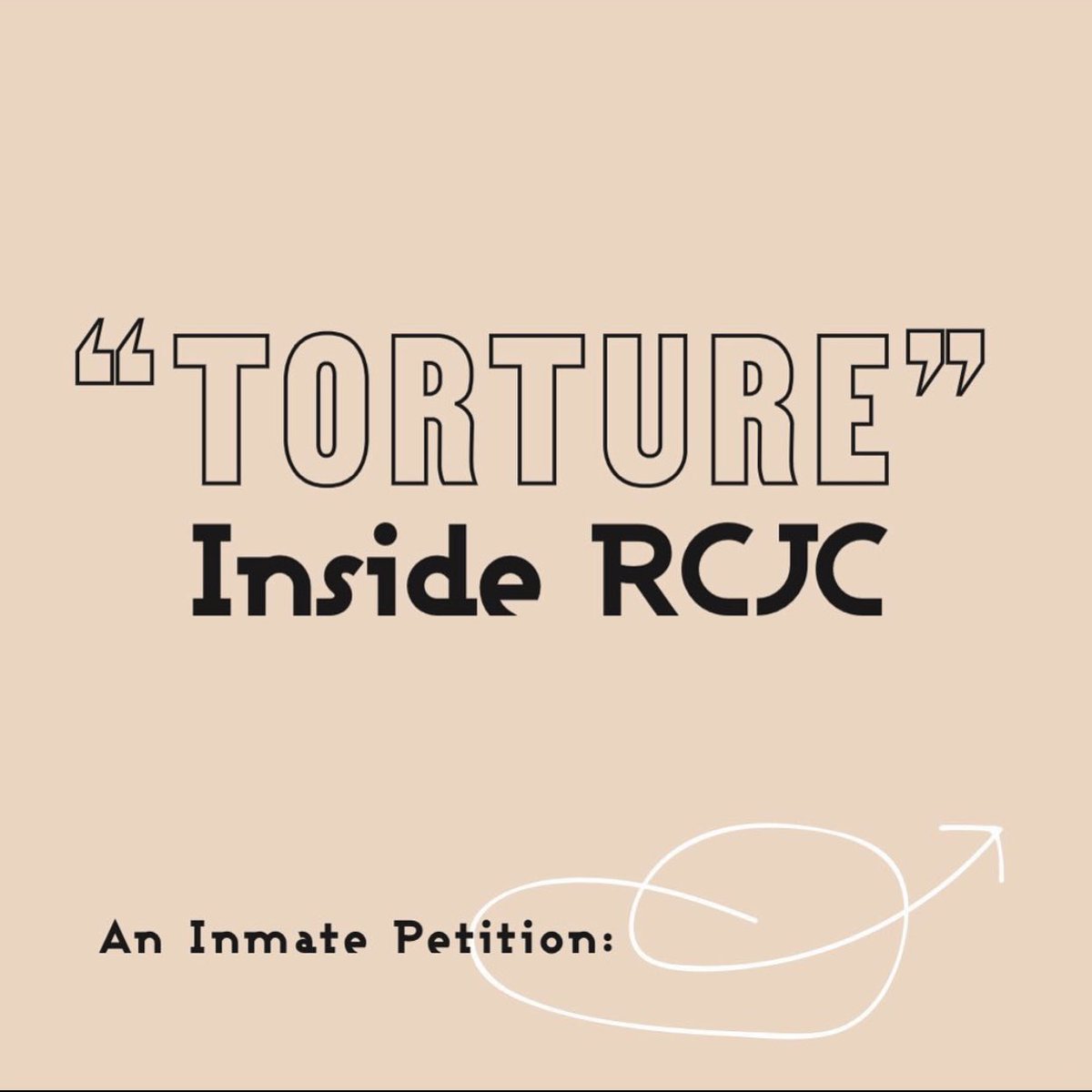 Torture inside of RCJC TW: Police Brutality in JailInmates inside RCJC have mobilized against the brutality they have faced on August 29, 2020. They have asked for the communities support in circulating the petition, writing to them in support and seeking legal help for a