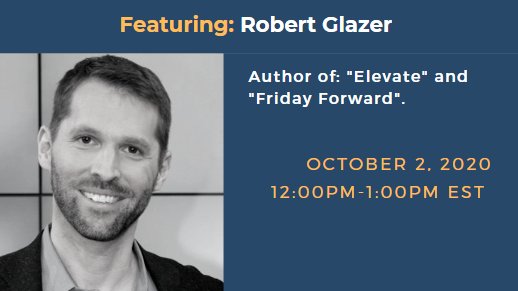 bestbizminds's tweet image. Max Your Potential! Meet Wall St. Journal/USA Today Best Selling Author @robert_glazer this Friday on Best Business Minds! Sign up now to be apart of our live recording and get the chance to participate in a Q&amp;amp;A with Robert! 
angelventurefair.ticketleap.com/meet-robert-gl… #business #marketing #sales