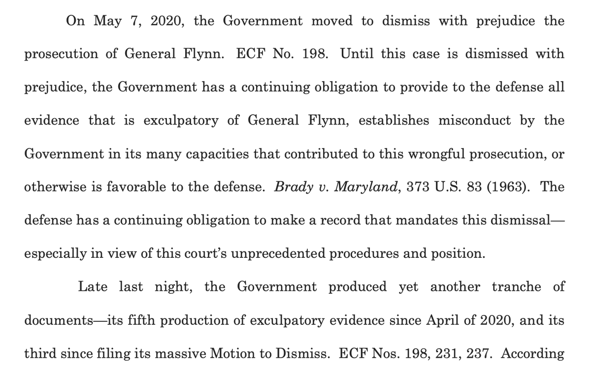 Flynn's attorneys: we know we got our asses handed to us by the D.C. Circuit Court of Appeals, but HERE'S A BUNCH OF STUFF. "The Government" produced it! You know, "The Bill Barr Government," that one!