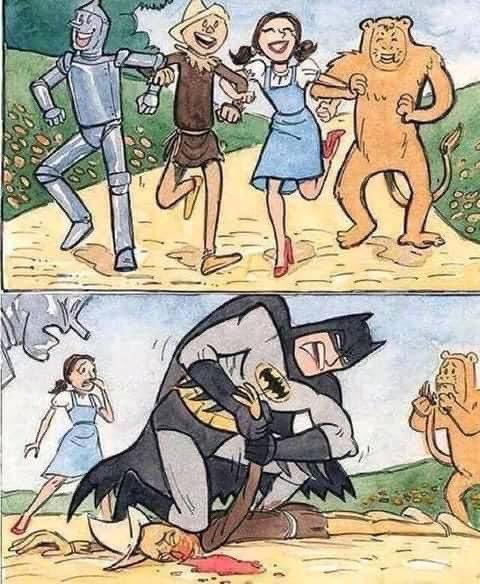 Bat_Drunk's tweet photo. The Wonderful Bat of Gotham. #batdrunk
#batman #scarecrow #thewizardofoz https://t.co/f3vuHHIzUt
