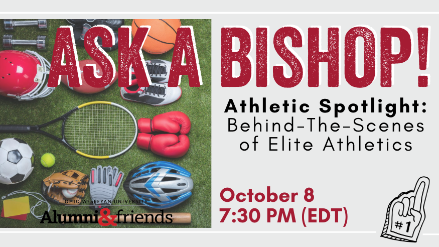 TaylorM_13's tweet photo. Join @OWUAlumni and @OWUSport on October 8th for a special ASK A BISHOP! Representing careers from the NCAA, NFL, USTA and NBA are:
Beth Burns '79
Keith Rucker '92
Jeff Ryan '86
Rachel Seibel '10
Register to attend: https://t.co/7b6PXFCuqW
#BishopPride 🔴⚫️ https://t.co/GQPp0wptHb