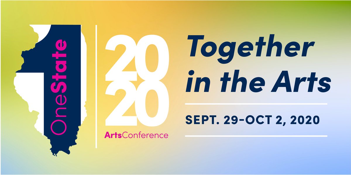 ArtsAllianceIL's tweet photo. It's the Final Countdown! One State Together in the Arts Conference starts tomorrow! 100% Virtual, 100% FREE!

We’ve got 22 powerful events led by artists, activists &amp; leaders from all over Illinois.

Check out the schedule and register here: https://t.co/H67qa1aUfr
#OneState2020 https://t.co/JXR6IclQYv