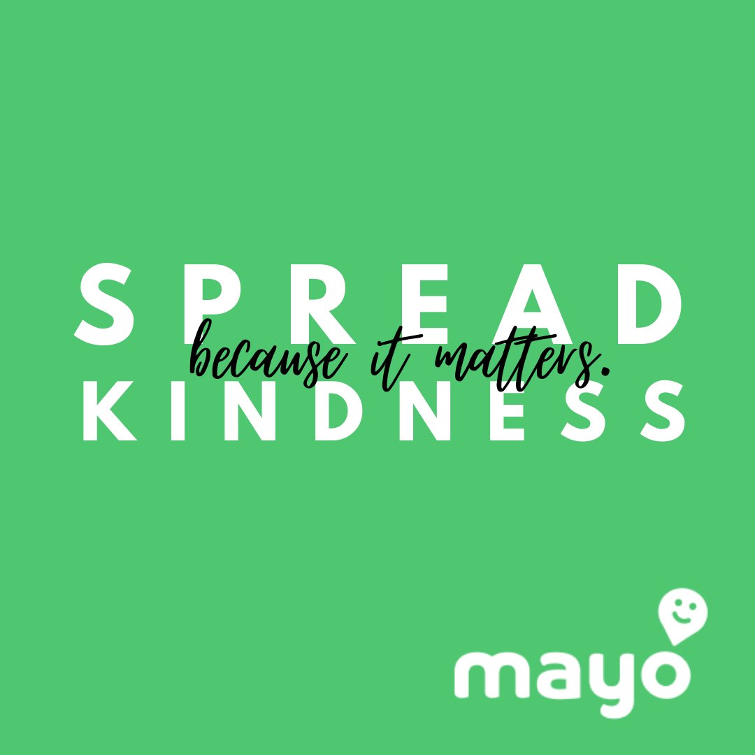 heymayoapp's tweet photo. Tag your friends and share your random acts of kindness, because Kindness Is Contagious!!!
#Mayo#yourkindnessstory#littlehelps #kindnessmatters #givingback https://t.co/n8EKTKoDJG