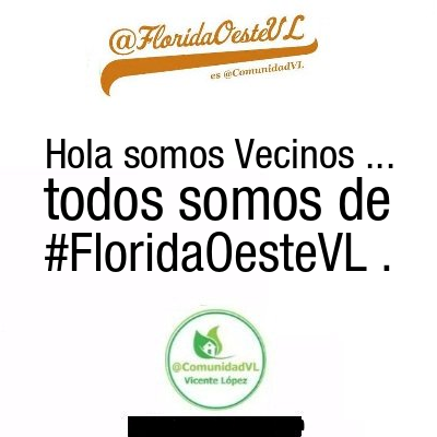 FloridaOesteVL's tweet photo. Hola somos Vecinos ... todos somos de #FloridaOesteVL . https://t.co/7jeux2dn9M