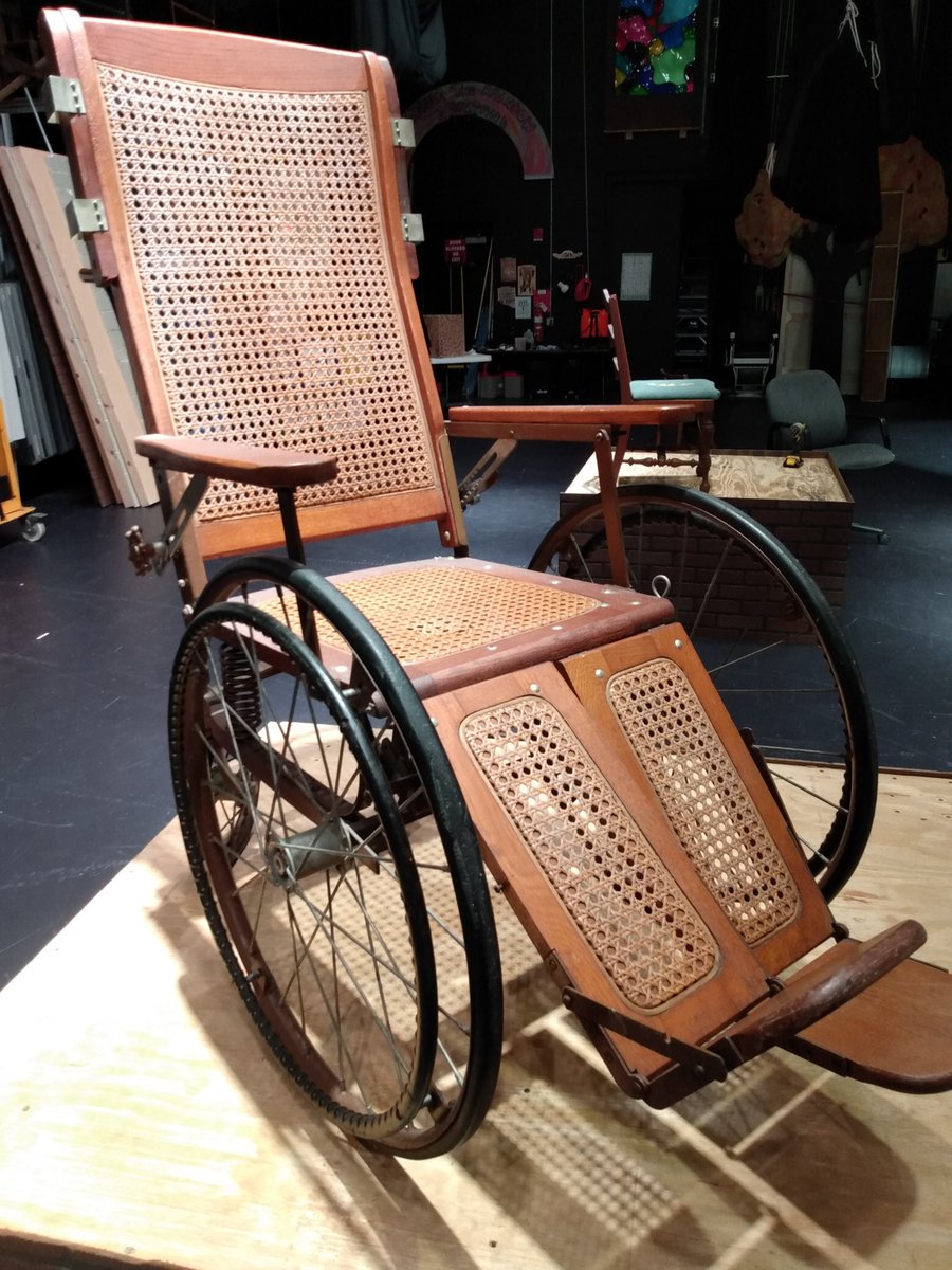 stedsarts's tweet photo. Whoops almost forgot FDR's wheelchair!  It's not every Musical that gets an appearance from a US President!  @StEdsVero @StEdsMiddle https://t.co/lRSd1gaLl0