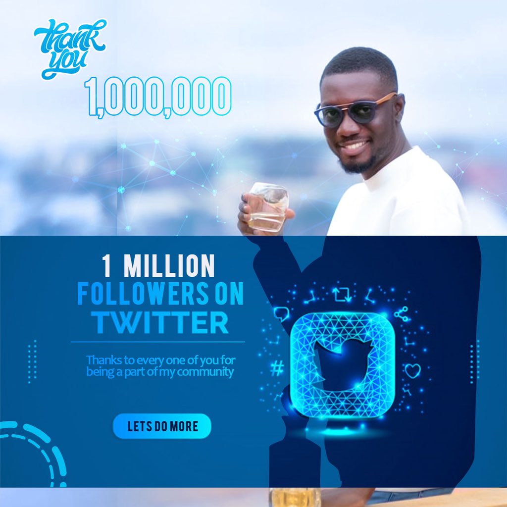 iChrisgh's tweet photo. Ameyaw Debrah is a Million followers stronger now👏👏👏
Congratulations Ghana's first blogger to pull this major feat off, @ameyaw112 💯🔥🔥🔥
#1millionFollowers #1MF https://t.co/whT67l6bMs
