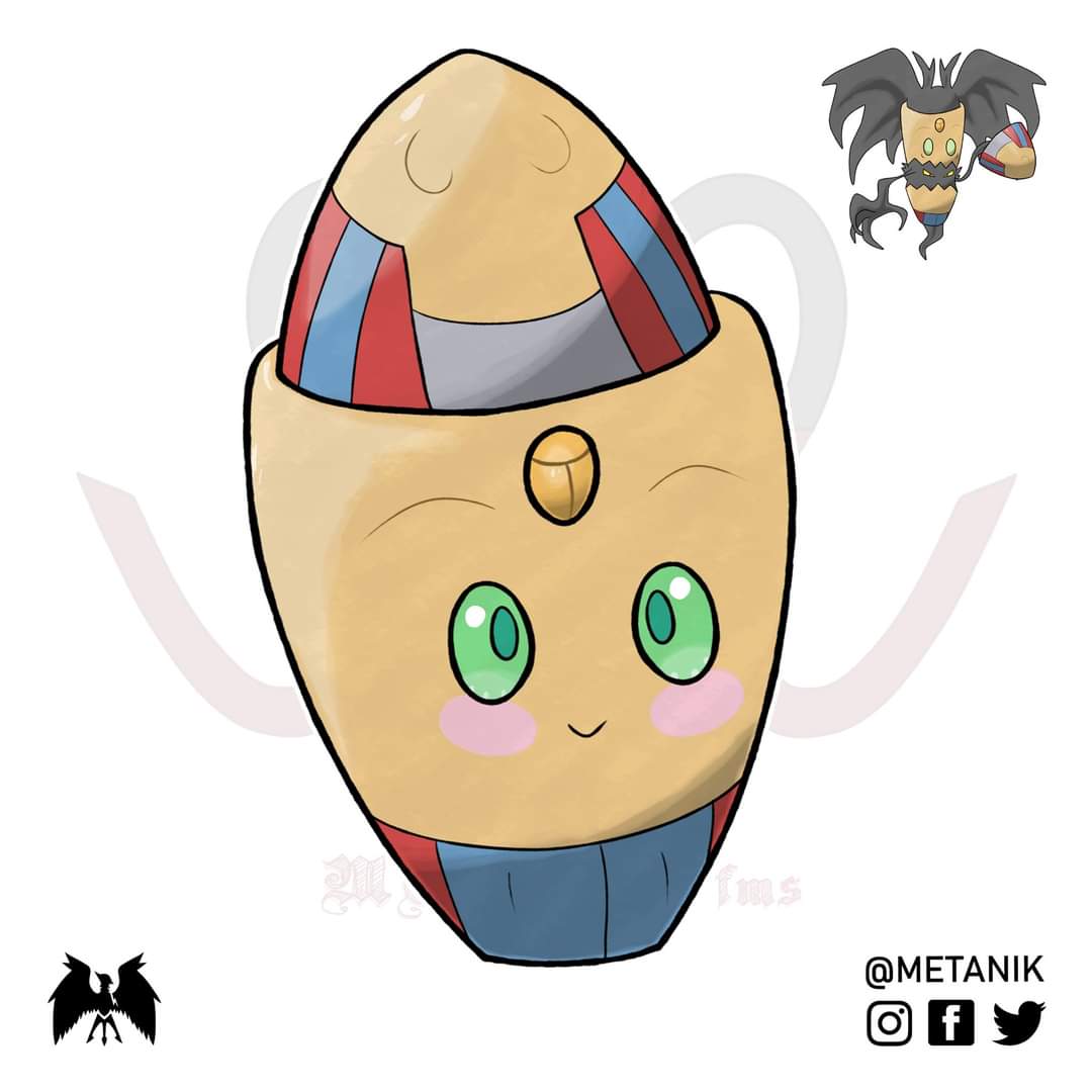 Metanikk's tweet photo. # 033 (#Unknowndex)
# 672 (#MetanikRegions)
Name: Jarchost.
Type: Psychic/Ghost.
Ability: Levitate.
#metanik #metanikk #fakemon #pokemon #pokemonart #fakemonart #draw #drawing #art #digitalart #pokemonartist #gamefreak #pikachu #unknownregion #instacds #canopicjar #jar https://t.co/JkpiBqWd90