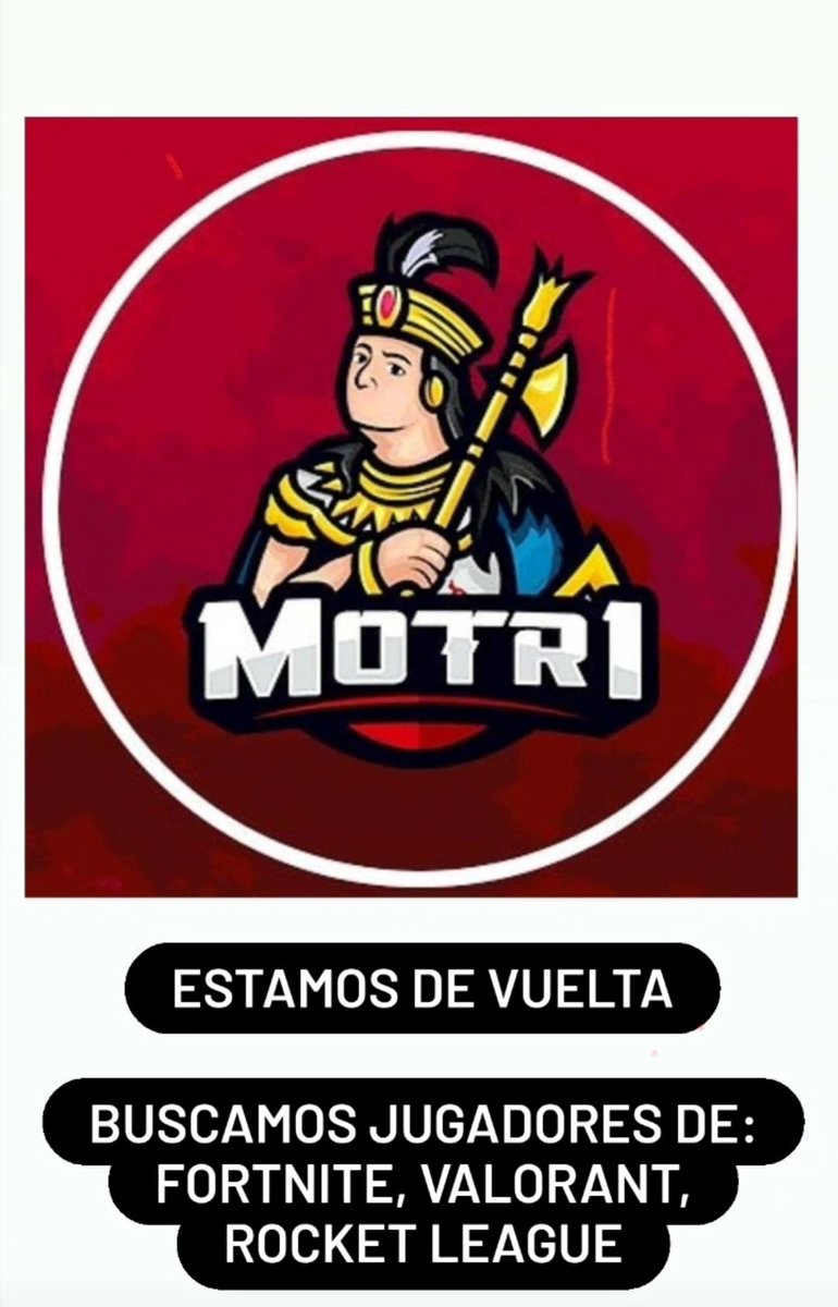 Volvimos a la acción!💥
Md si te interesa  formar parte de Motri eSports✉