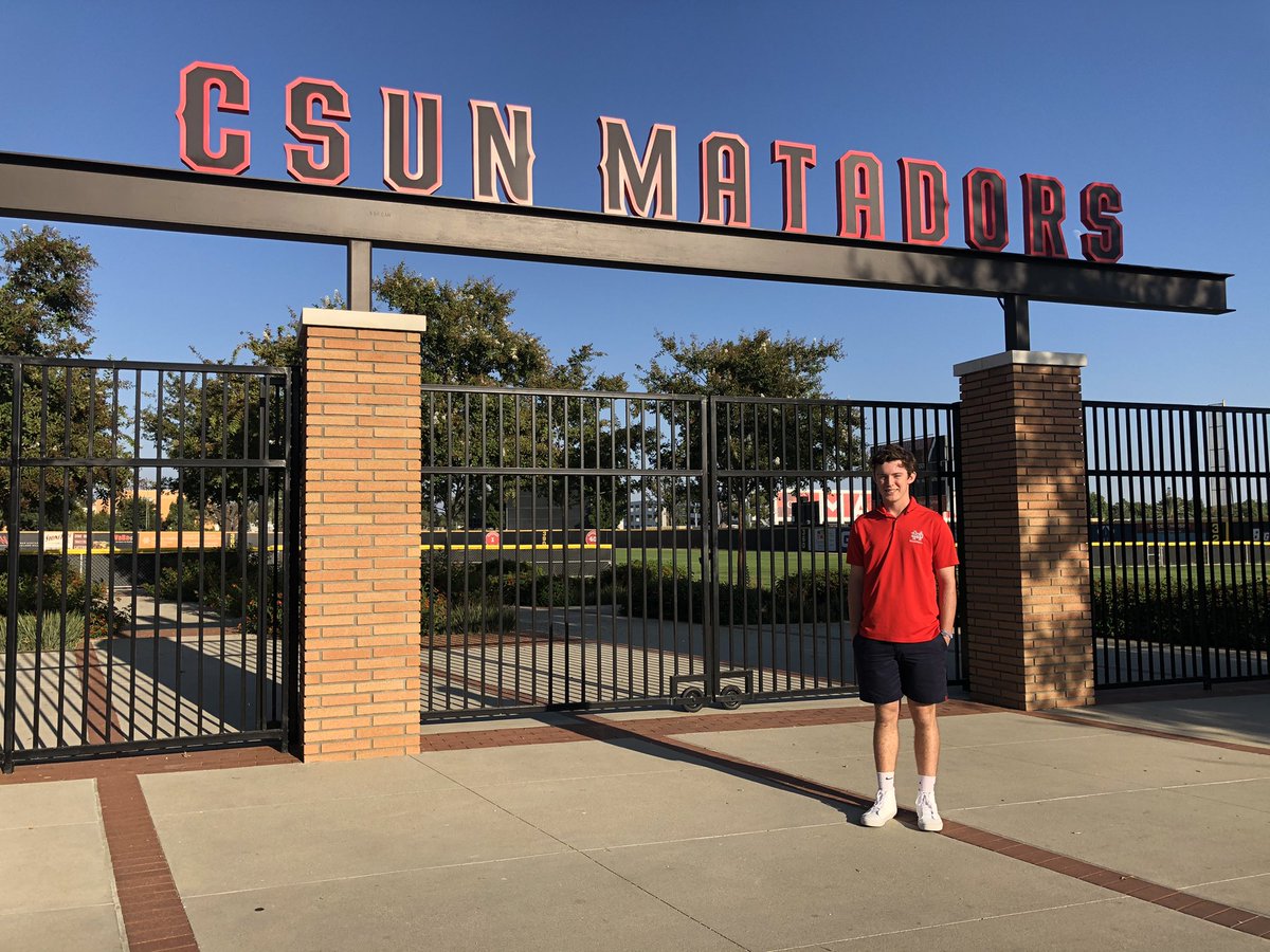I am extremely excited to announce that I have committed to play baseball and further my education at Cal State Northridge. Thank you to my family, friends, teammates and coaches! Go Matadors! <a href="/MDHS_Baseball/">Mater Dei Baseball</a> <a href="/reidtfitness/">🍉🇵🇸🍉🇵🇸🍉</a> <a href="/SadLbackCowboys/">SaddlebackCowboys</a> @DykstraBaseball <a href="/CSUNBaseball/">CSUN Baseball</a>