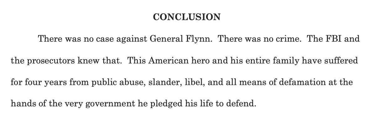 One asks one's self: if this case is so open and shut, why are attorneys quitting on a Wednesday and Flynn's guys stay up all night to file this last Thursday?