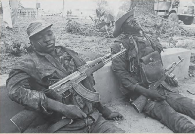 A picture that hounds me to this day: The then Rhodesian propaganda mouthpiece, The African Times, copiously published this image of two dead guerrillas in the mid-1970s when I was still in primary school. The image made a lasting, life-long impression. LEST WE FORGET!!!