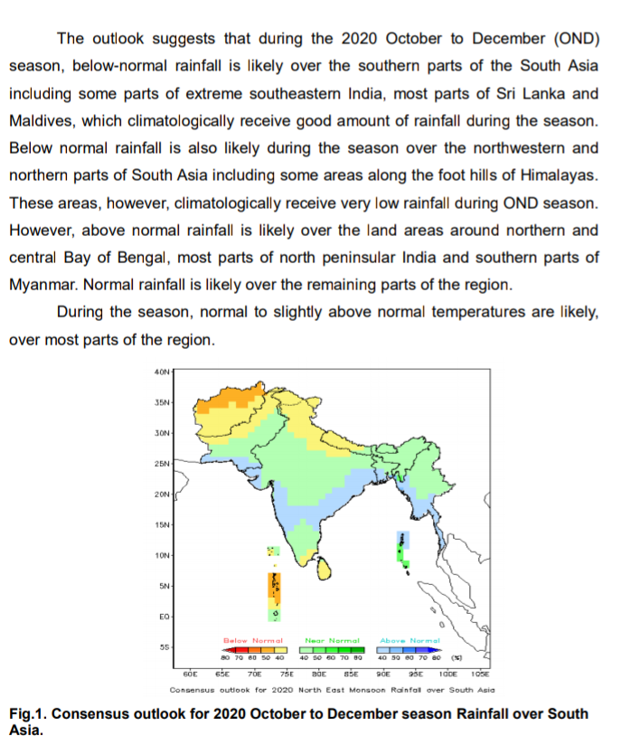 renofasa's tweet photo. South Asian Climate Outlook forum (SASCOF -17) consensus statement for upcoming season OND @MetOfficeww @ @IMDWeather @RIMES_news @iitmpune @ChennaiRmc @WMO https://t.co/e1lR9iph7a
