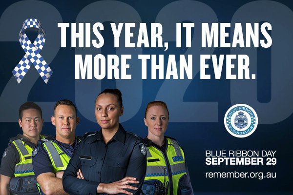 #BlueRibbonDay

Today is a day to say thankyou to those who protect & serve our community & ensure that those who have fallen are never forgotten.