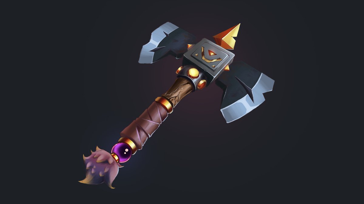 Stylized fantasy axe
