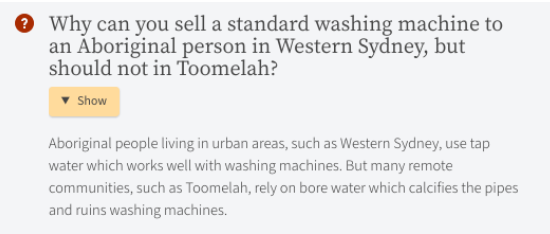 5: Don’t sell fridges to Blackfellas in Toomelah!