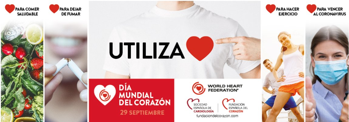 cuidarcorazon's tweet photo. Hoy celebramos el #DíaMundialdelCorazón pidiéndote que utilices tu corazón para mantenerte sano. Comer de forma saludable, hacer ejercicio y dejar de fumar regalarán vida a tu corazón. Ahora, en tiempos de #COVID19, es más importante que nunca.
Utiliza ❤
https://t.co/uc1g0SfWHd https://t.co/Y5aKTe4gCZ
