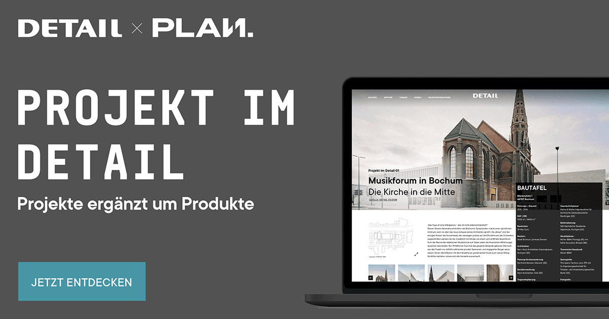 DETAIL und Plan.One kooperieren für eine neue #Plattform für #Architekten und #Hersteller von #Bauprodukten – Projekt im DETAIL: Eine Verbindung der umfangreichen Projektdatenbank #DETAIL inspiration 
mit unserer #Bauproduktdatenbank.

projektimdetail.de