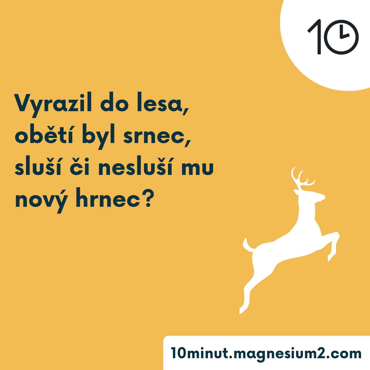 10minut_'s tweet photo. Pytlák

Vyrazil do lesa,
na lov on vyrazil,
měl štěstí pytlák,
na stráž nenarazil.

Původně na https://t.co/UyBq4sHY7u

#kazdydenjednabasen #10minut #basen #poem #poetry #poezie #poeta #verse #versotepec #cz #czsk #ceskebasne #srnec #les #lov #pytlak #cela #vezeni #zlocin #trest https://t.co/ndn3kJcAcp