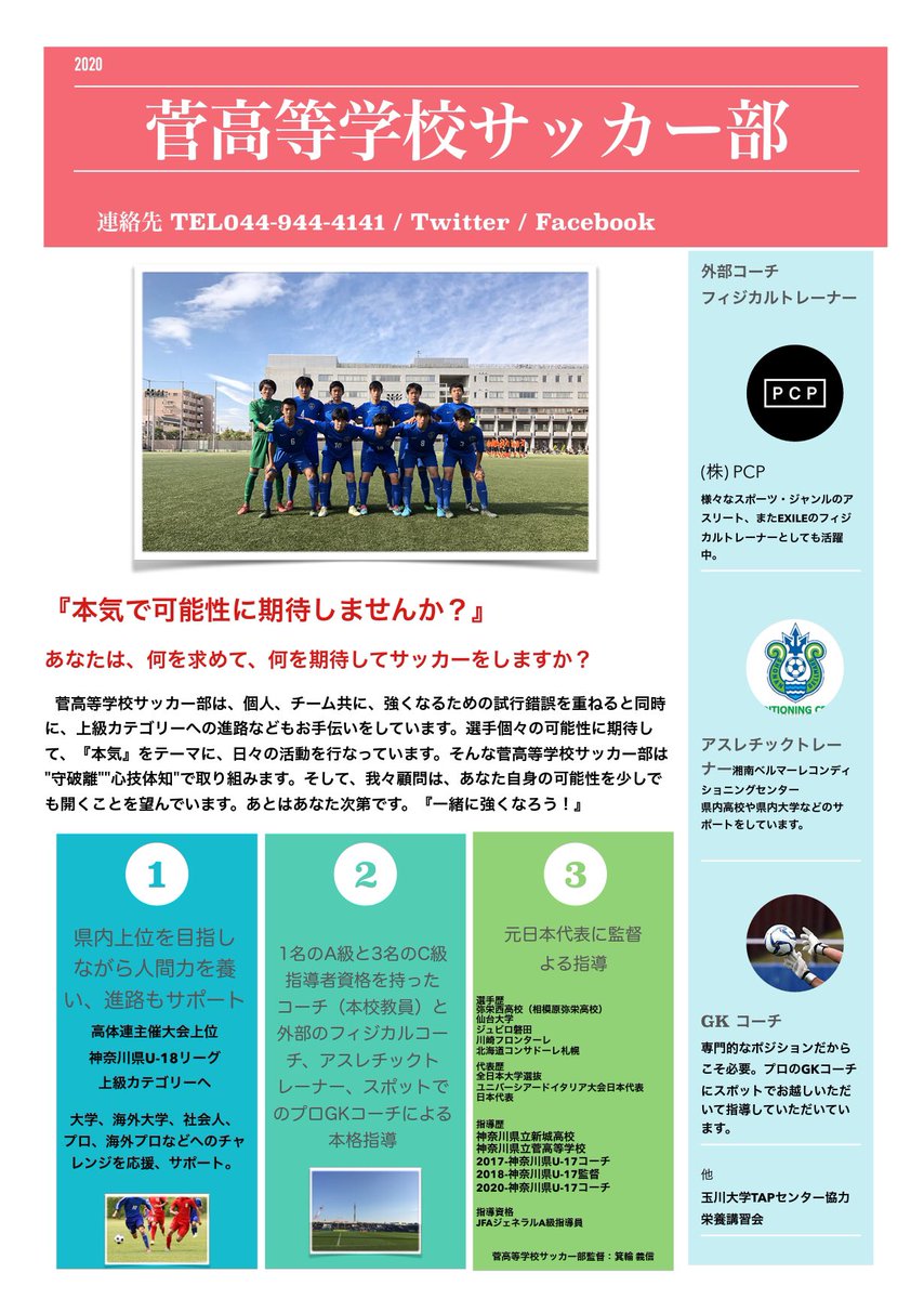 菅高等学校サッカー部 Suge Soccer Go Twitter