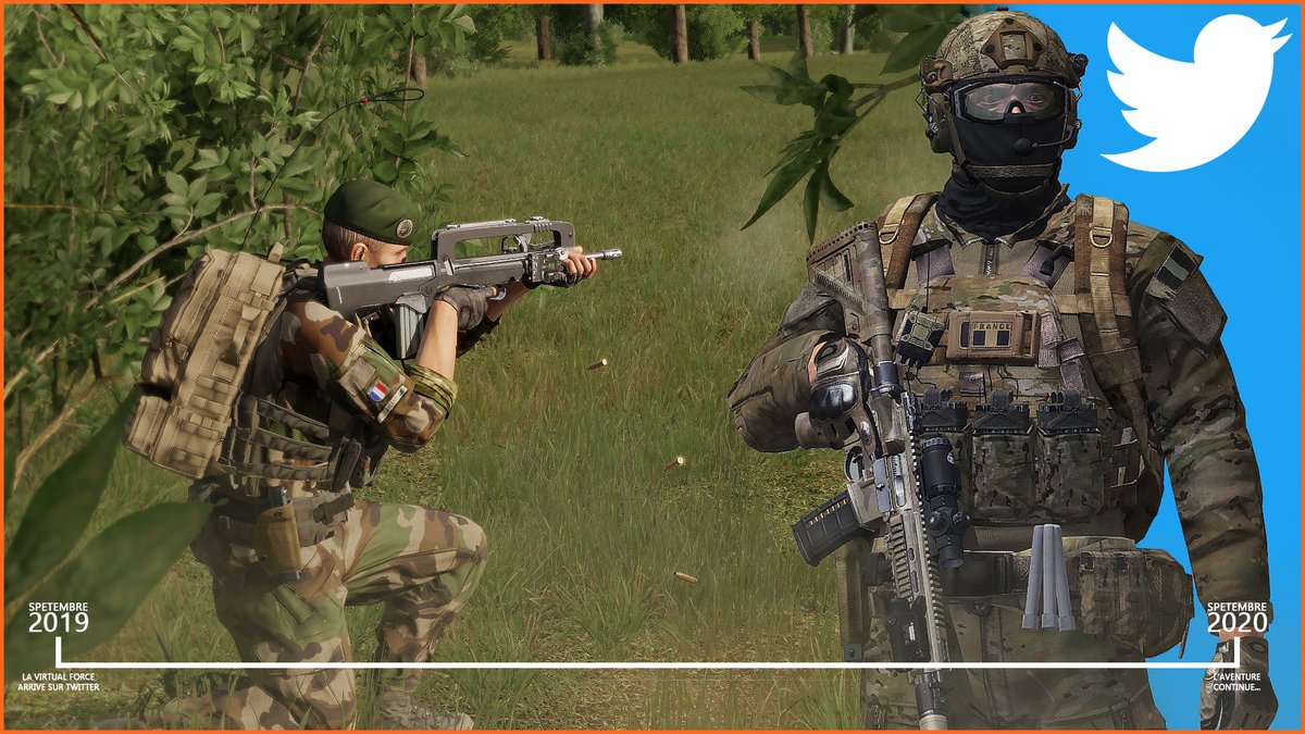 A3_VirtualForce's tweet photo. Déjà un an sur Twitter pour la @A3_VirtualForce. 🎂
Le temps passe mais la passion reste... et on 💕toujours autant @Arma3official.
#Virtual_Force #MyTwitterAnniversary https://t.co/po6PJorJQx