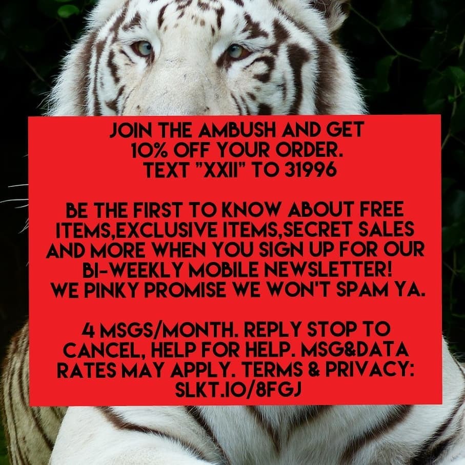 Join the ambush!🐯 Text 'XXII' to 31996 or join our email newsletter 💖😆
.
.
#disabledfashion #adaptiveclothing #disabledbabe #spoonie #yass #instashop #instagramboutique #newsletter #freestuff #tigers #disabledlife #wheelchairlife #amputee #chronicall… instagr.am/p/CFs_ZdYAMuH/