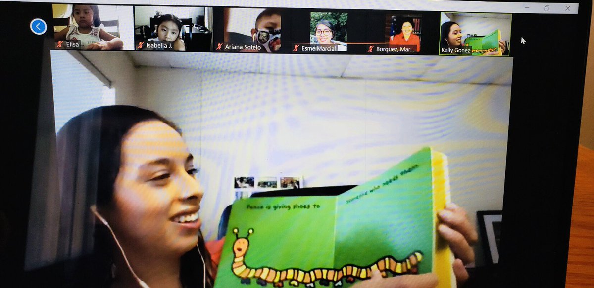 PinewoodEEC's tweet photo. LAUSD Board Member, Kelly Gonez, was Pinewood EEC’s special guest today. Ms. Gonez read an all time favorite Todd Parr book to our preschoolers and gave them the opportunity to ask her questions. @Kelly4LASchools @ECED4LA @LDNESchools @martha_borquez https://t.co/h0ZRpep9Je