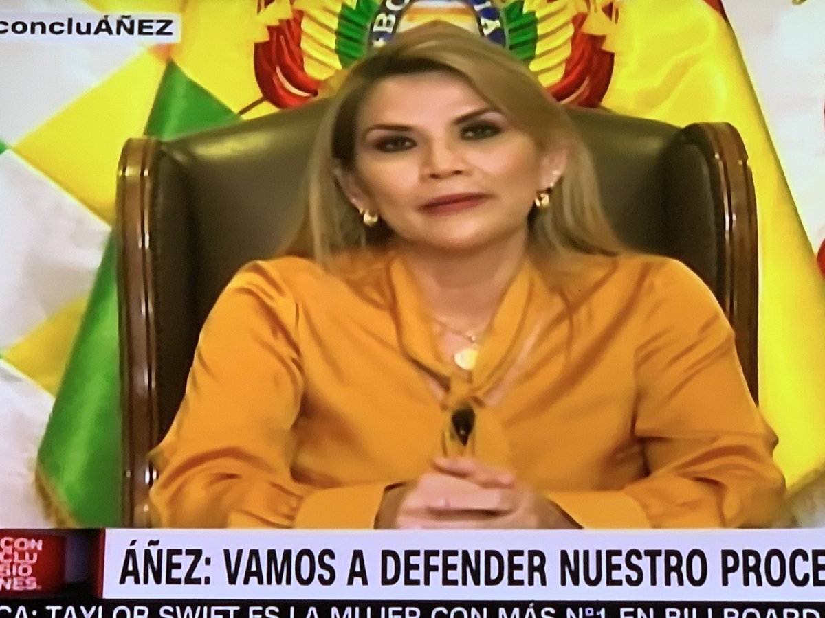 tuffiare's tweet photo. Jeanine Añez asegura en CNN que decreto no ejecuta transferencia de acciones de ENDE a ELFEC, sino que establece una comisión de análisis de esa medida https://t.co/rP9YtKe3XJ