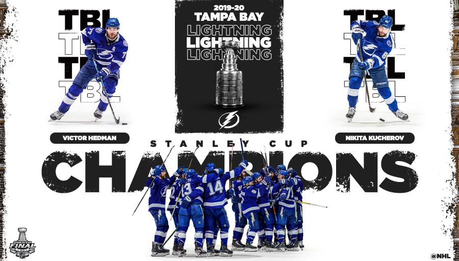 THE <a href="/TBLightning/">Tampa Bay Lightning</a> ARE YOUR 2020 #STANLEYCUP CHAMPIONS‼️