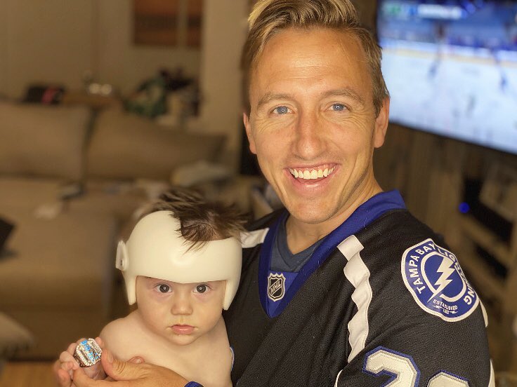 JeffMcAdamTV's tweet image. Congrats #Bolts fans! And to my Lightning Fam. @TBLightning are Stanley Cup champs! My son Landon is already flashing the championship bling #LandonLuck #Bethethunder