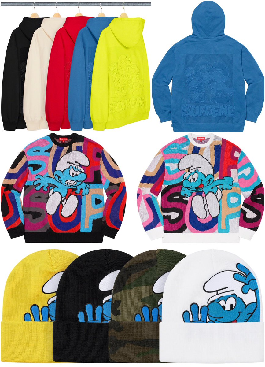 supreme smurf beanie