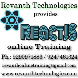 RevanthOnline's tweet image. ReactJS Online Training in India. revanthtechnologies.com/reactjs-online… #reactjsonlinetraining #reactjsonlinetraininghyderabad #reactjsnlineclass #reactjsonlinetraininginindia