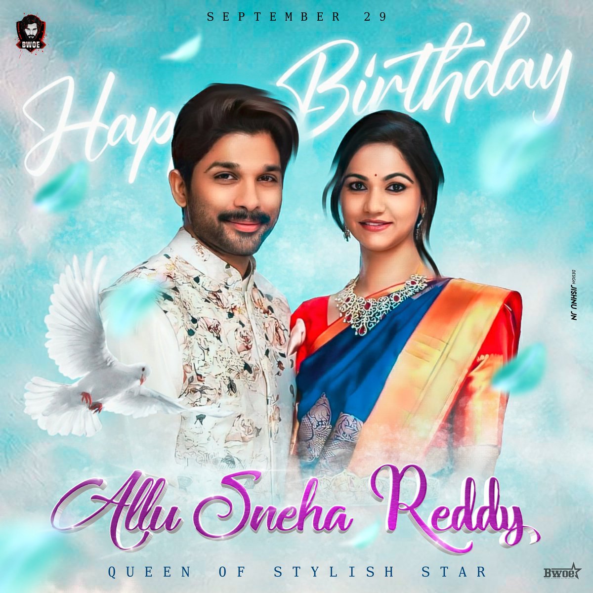 Wishing #AlluSneha Garu A Very Happy Birthday.😍🤗

Most Adorable Couple In Tollywood.💓

#Pushpa !! #AlluArjun
#HBDAlluSnehaArjun