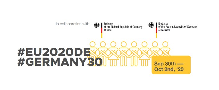 EUCentreSg's tweet photo. The EU Centre would like to bring your attention to the 3-day event organised by Embassy of the Federal Republic of Germany in Jarkarta &amp; Singapore to celebrate German National Day. The event will be held online from 30 Sep 2020 - 2 Oct 2020.
Read more: https://t.co/nAOEM6nHur https://t.co/wEIX8X3ptu