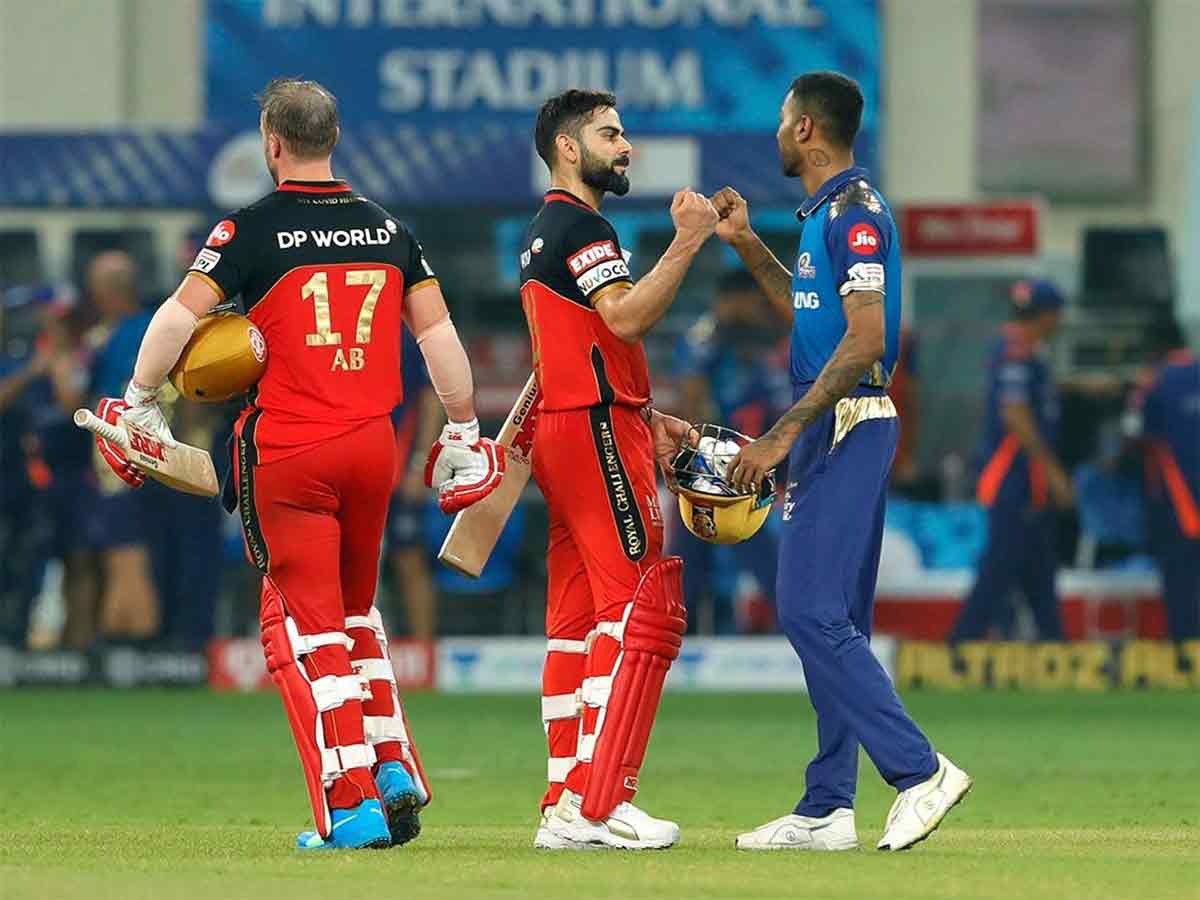 Match 10: RCB won in the Super Over v MI. Padikkal, ABD hit fifties & Dube hit 27 off 10 as RCB reached 201.MI needed 80 off 4,Kishan (99)-Pollard (60*) played blinders & match ended in a tie.Sundar (1/12 in 4) brilliant.Saini gave 7 in Super Over.RCB won off final ball  #MIvsRCB