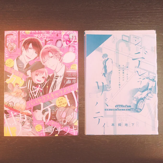 シェリプラス11月号が明日30日発売です!シンデレラ・リバティ2話🌵よろしくお願い致します。毎回小口が真っ黒な部分が私です🙋‍♀️ 