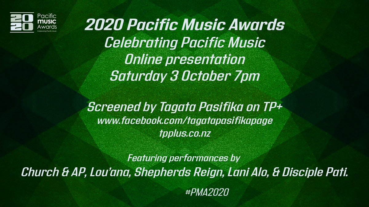 Watch the 2020 <a href="/PacificMusicNZ/">PacificMusicAwards</a> this Saturday 3 October via <a href="/tagpas/">Tagata Pasifika</a>!