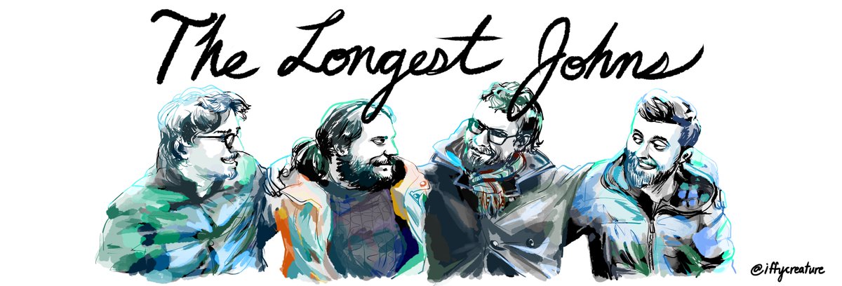 Iffycreature's tweet photo. Here's fanart of the best shanty bois @TheLongestJohns (I referenced their group photo on their website)! Thank you for always cheering everybody up with your singing and gameplay shenanigans :) https://t.co/DoxKzhkshS