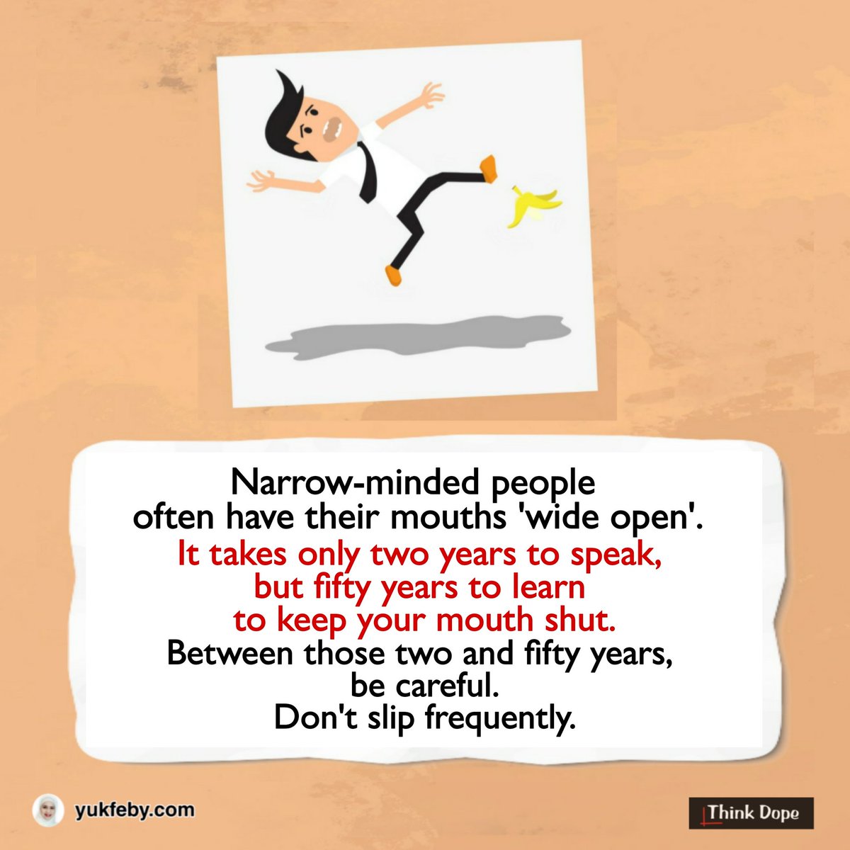 YukFeby's tweet photo. Hold it back 😀
https://t.co/BabDdlNDUW
_____________
#moutht #mulutmuharimaumu #yukfeby #yukfebywisdom #feby #thinkdope #febriyenti #asyiksatumenit #dailymotivational #islamicmotivation #wisdomquote #wisequote https://t.co/zxt2xEs902